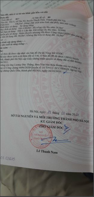 Bán đất tại thôn 8 xã tân xã