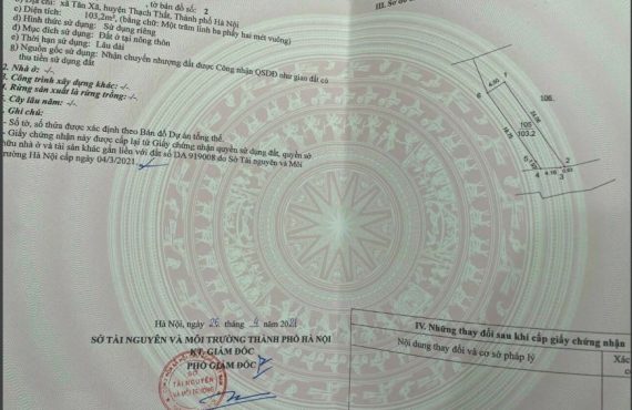 bán đất tại thôn 3 xã tân xã0